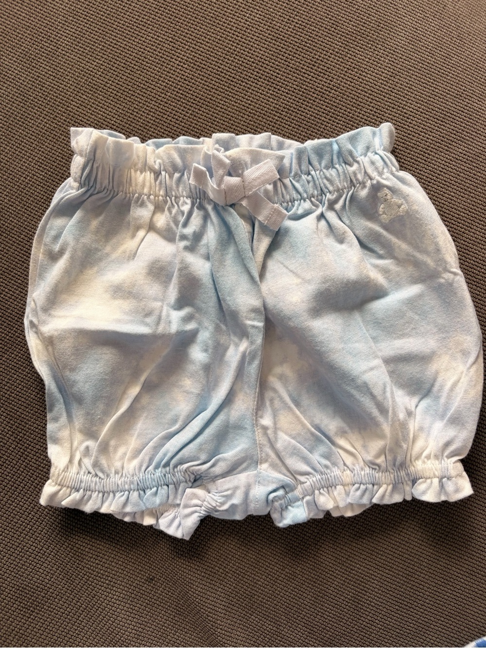 GAP Light Blue Tie-Dye Bubble Diaper Cover Shorts